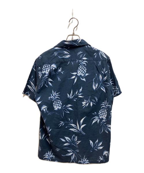 POLO RALPH LAUREN（ポロ・ラルフローレン）POLO RALPH LAUREN (ポロ・ラルフローレン) パイナップル柄アロハシャツ ネイビー サイズ:Sの古着・服飾アイテム