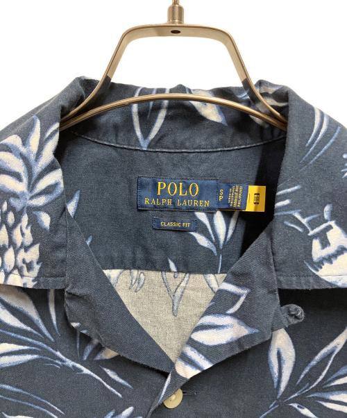 POLO RALPH LAUREN（ポロ・ラルフローレン）POLO RALPH LAUREN (ポロ・ラルフローレン) パイナップル柄アロハシャツ ネイビー サイズ:Sの古着・服飾アイテム