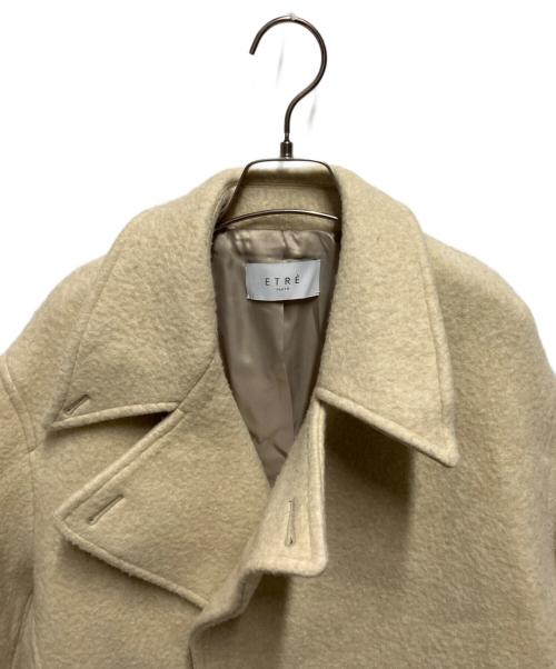 ETRE TOKYO（エトレトウキョウ）ETRE TOKYO (エトレトウキョウ) ダブルブレストウールコート アイボリー サイズ:Sの古着・服飾アイテム