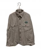 SEDAN ALL-PURPOSEセダンオールパーパス）の古着「Brushed Cotton Work Shirt」｜ブラウン