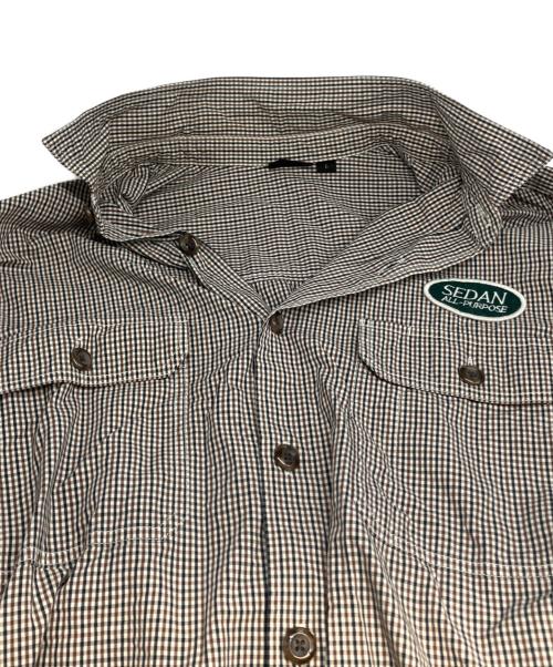SEDAN ALL-PURPOSE（セダンオールパーパス）SEDAN ALL-PURPOSE (セダンオールパーパス) Brushed Cotton Work Shirt ブラウン サイズ:Ｌの古着・服飾アイテム