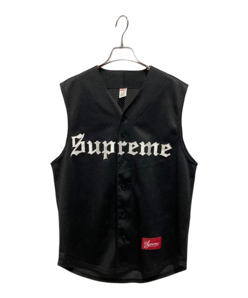 SUPREME（シュプリーム）SUPREME (シュプリーム) Sleeveless Baseball Jersey ブラック サイズ:Ｍの古着・服飾アイテム