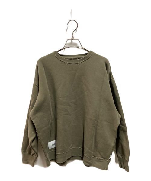 WTAPS（ダブルタップス）WTAPS (ダブルタップス) クルーネックスウェット グリーン サイズ:01の古着・服飾アイテム