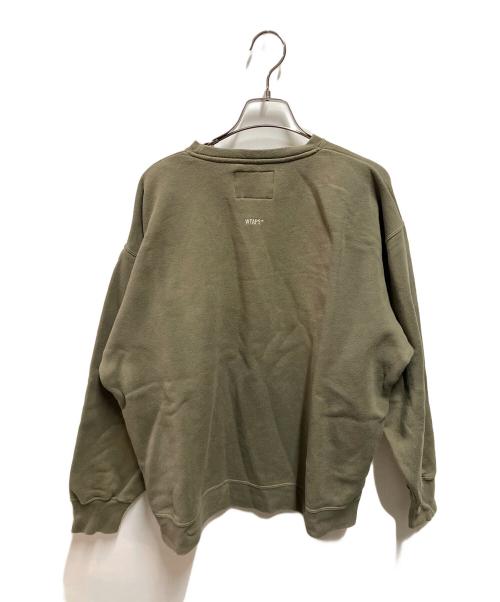 WTAPS（ダブルタップス）WTAPS (ダブルタップス) クルーネックスウェット グリーン サイズ:01の古着・服飾アイテム