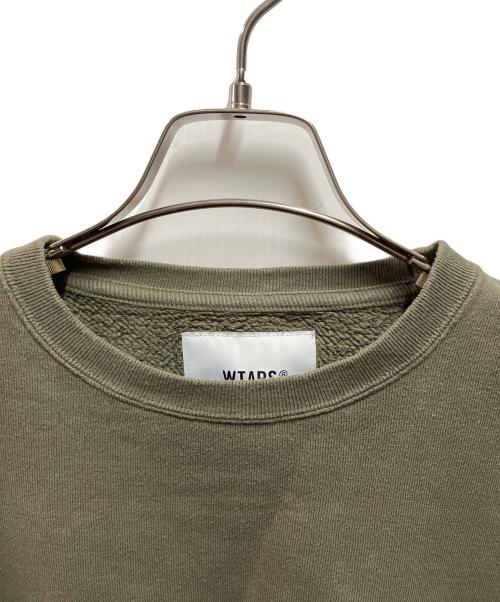 WTAPS（ダブルタップス）WTAPS (ダブルタップス) クルーネックスウェット グリーン サイズ:01の古着・服飾アイテム