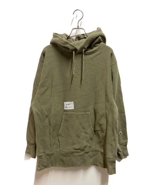 WTAPS（ダブルタップス）WTAPS (ダブルタップス) Champion REVERSE WEAVE (チャンピオン リバース ウィーブ) Academy Hooded グリーン サイズ:Ｓの古着・服飾アイテム
