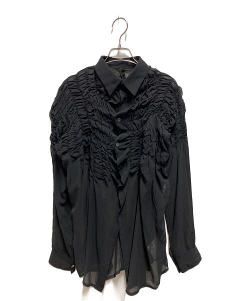 COMME des GARCONS（コムデギャルソン）COMME des GARCONS (コムデギャルソン) シアーデザインブラウス ブラック サイズ:Ｍの古着・服飾アイテム