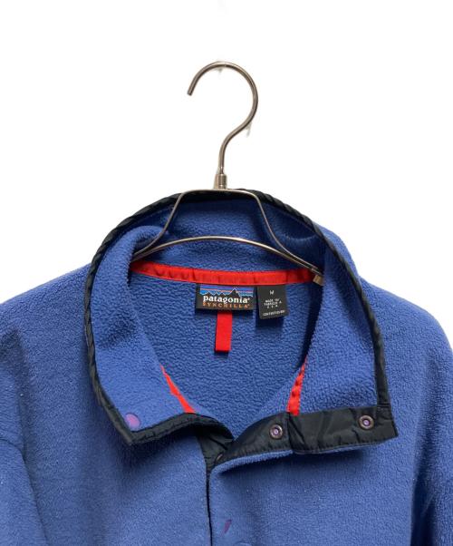 Patagonia（パタゴニア）Patagonia (パタゴニア) 90's シンチラスナッププルオーバー 97年 USA製 ブルー サイズ:Ｍの古着・服飾アイテム