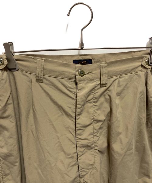 urah（ユラ）urah (ユラ) NO.001 THE TROUSERS ベージュ サイズ:3の古着・服飾アイテム