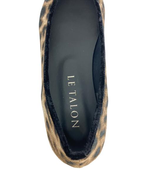 Le Talon（ル タロン）Le Talon (ル タロン) 26AW ポインテッドレオパードバレエ ブラウン サイズ: 25 1/2の古着・服飾アイテム