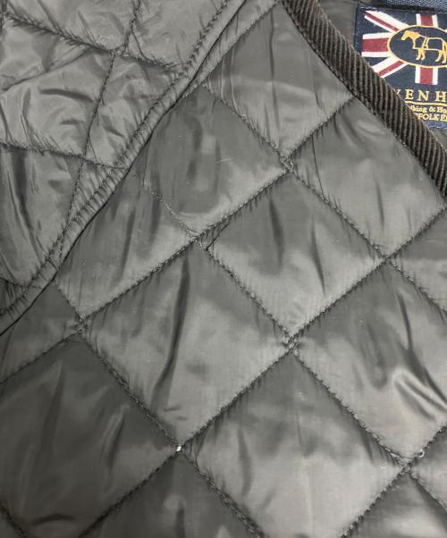LAVENHAM（ラベンハム）LAVENHAM (ラベンハム) ノーカラーキルティングジャケット ブラック サイズ:Ｓの古着・服飾アイテム