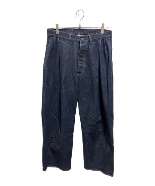 SUBLATIONS（サブレーションズ）SUBLATIONS (サブレーションズ) 2TUCK WIDE DENIM PANTS インディゴ サイズ:2の古着・服飾アイテム