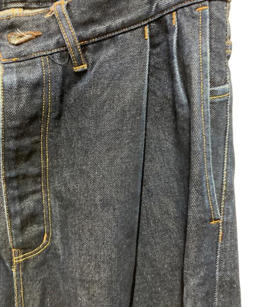 SUBLATIONS（サブレーションズ）SUBLATIONS (サブレーションズ) 2TUCK WIDE DENIM PANTS インディゴ サイズ:2の古着・服飾アイテム