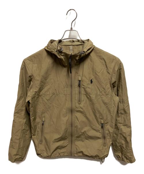 POLO RALPH LAUREN（ポロ・ラルフローレン）POLO RALPH LAUREN (ポロ・ラルフローレン) ナイロンフーデッドジャケット ブラウン サイズ:Sの古着・服飾アイテム