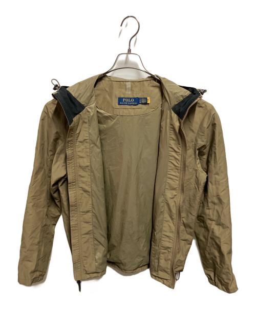 POLO RALPH LAUREN（ポロ・ラルフローレン）POLO RALPH LAUREN (ポロ・ラルフローレン) ナイロンフーデッドジャケット ブラウン サイズ:Sの古着・服飾アイテム