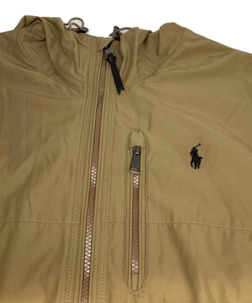 POLO RALPH LAUREN（ポロ・ラルフローレン）POLO RALPH LAUREN (ポロ・ラルフローレン) ナイロンフーデッドジャケット ブラウン サイズ:Sの古着・服飾アイテム