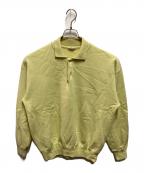 AURALEEオーラリー）の古着「SMOOTH SOFT SWEAT POLO」｜黄緑