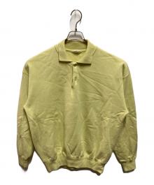 AURALEE（オーラリー）の古着「SMOOTH SOFT SWEAT POLO」｜黄緑