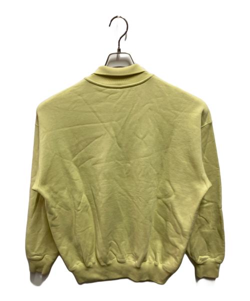 AURALEE（オーラリー）AURALEE (オーラリー) SMOOTH SOFT SWEAT POLO 黄緑 サイズ:4の古着・服飾アイテム