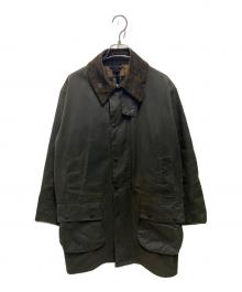 Barbour（バブアー）の古着「NORTHUMBRIA ワックスコットンコート」｜グリーン