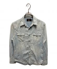 RRL（ダブルアールエル）の古着「ウエスタンデニムシャツ」｜ブルー
