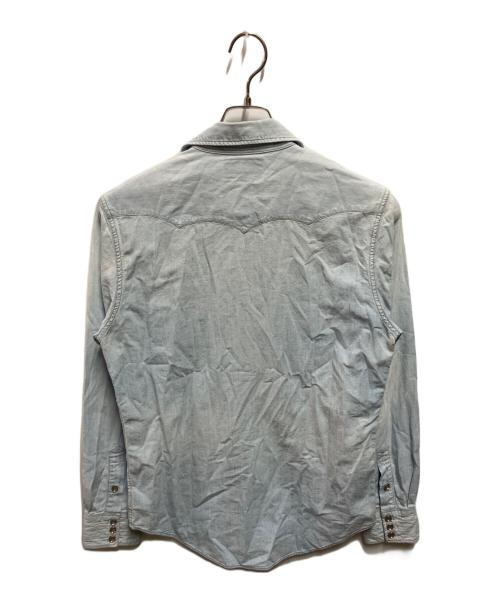RRL（ダブルアールエル）RRL (ダブルアールエル) ウエスタンデニムシャツ ブルー サイズ:Sの古着・服飾アイテム