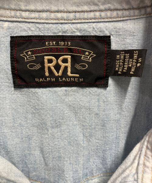 RRL（ダブルアールエル）RRL (ダブルアールエル) ウエスタンデニムシャツ ブルー サイズ:Sの古着・服飾アイテム