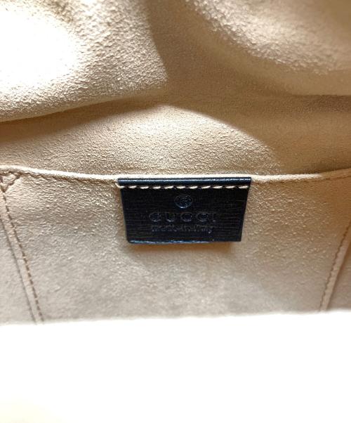 GUCCI（グッチ）GUCCI (グッチ) ホースビットバケットバッグ ブラック×ベージュの古着・服飾アイテム