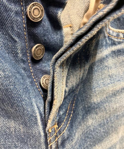 Saint Laurent Paris（サンローランパリ）Saint Laurent Paris (サンローランパリ) ボタンフライ コットン スリム インディゴ サイズ:26の古着・服飾アイテム