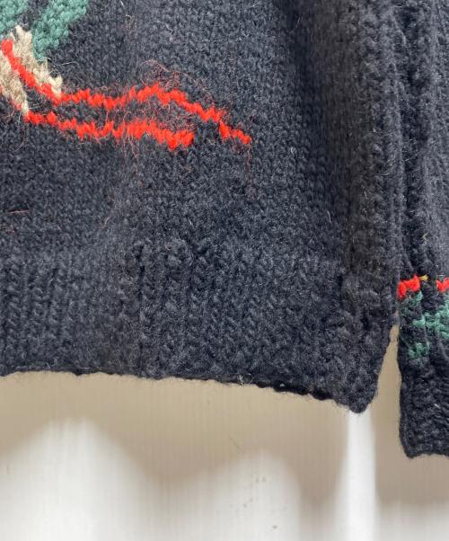 POLO RALPH LAUREN（ポロ・ラルフローレン）POLO RALPH LAUREN (ポロ・ラルフローレン) 80’Sスキーヤーニット ブラック サイズ:Ｍの古着・服飾アイテム