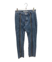 JOHN LAWRENCE SULLIVAN（ジョン ローレンス サリバン）の古着「WASHED DENIM ZIP PANTS」｜インディゴ