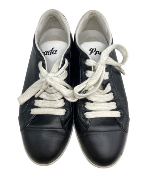 PRADA（プラダ）PRADA (プラダ) スニーカー ブラック サイズ:37の古着・服飾アイテム