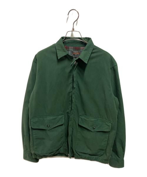 BEAMS PLUS（ビームスプラス）BEAMS PLUS (ビームスプラス) ハイカウント ウェザークロス ジッパー ブルゾン グリーン サイズ:Ｓの古着・服飾アイテム