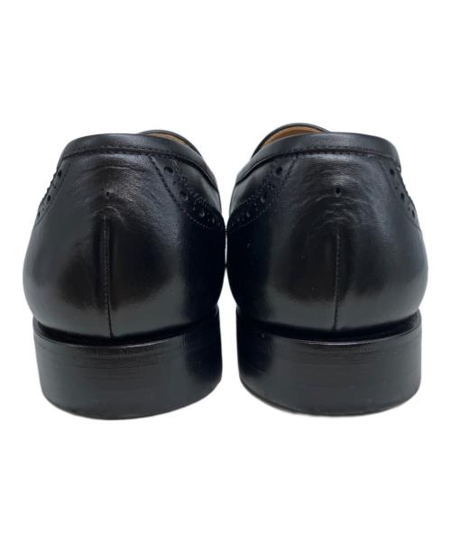 SCOTCH GRAIN（スコッチグレイン）SCOTCH GRAIN (スコッチグレイン) FLEXIBLE ウイングチップローファー ブラック サイズ:241/2の古着・服飾アイテム