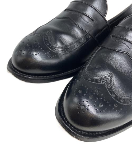 SCOTCH GRAIN（スコッチグレイン）SCOTCH GRAIN (スコッチグレイン) FLEXIBLE ウイングチップローファー ブラック サイズ:241/2の古着・服飾アイテム
