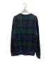 POLO RALPH LAUREN (ポロ・ラルフローレン) ウォッシャブル ブラックウォッチセーター ネイビー×グリーン サイズ:M：9000円