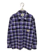 CarHarttカーハート）の古着「L/S HEPNER SHIRT」｜パープル