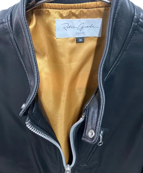 Retro Grade（レトログレード）Retro Grade (レトログレード) シープレザー シングル ライダースジャケット ブラック サイズ:Mの古着・服飾アイテム