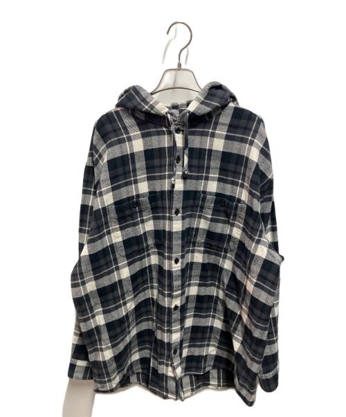 SUPREME（シュプリーム）SUPREME (シュプリーム) 26SS Hooded Flannel Shirt グレー サイズ:Lの古着・服飾アイテム
