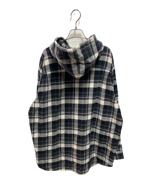 SUPREME（シュプリーム）SUPREME (シュプリーム) 26SS Hooded Flannel Shirt グレー サイズ:Lの古着・服飾アイテム