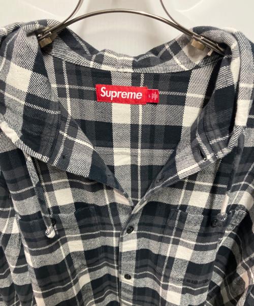 SUPREME（シュプリーム）SUPREME (シュプリーム) 26SS Hooded Flannel Shirt グレー サイズ:Lの古着・服飾アイテム