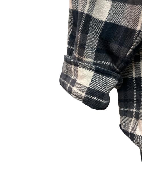 SUPREME（シュプリーム）SUPREME (シュプリーム) 26SS Hooded Flannel Shirt グレー サイズ:Lの古着・服飾アイテム