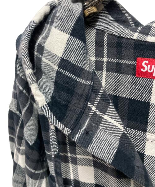 SUPREME（シュプリーム）SUPREME (シュプリーム) 26SS Hooded Flannel Shirt グレー サイズ:Lの古着・服飾アイテム