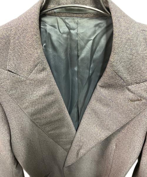 SADE（シャーデー）SADE (シャーデー) ベルテッドピークドジャケット JK09 ブラウン サイズ:2の古着・服飾アイテム