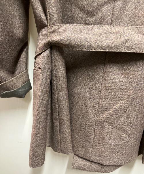 SADE（シャーデー）SADE (シャーデー) ベルテッドピークドジャケット JK09 ブラウン サイズ:2の古着・服飾アイテム