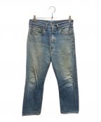 LEVI'Sリーバイス）の古着「66後期 デニムパンツ ボタン裏6 アカミミ ポケットチェーン」｜インディゴ