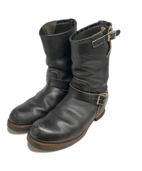 RED WING（レッドウィング）RED WING (レッドウィング) 90's エンジニアブーツ PT91 刺繍タグ ブラック サイズ:9Dの古着・服飾アイテム