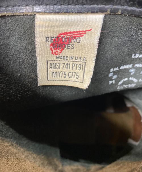 RED WING（レッドウィング）RED WING (レッドウィング) 90's エンジニアブーツ PT91 刺繍タグ ブラック サイズ:9Dの古着・服飾アイテム
