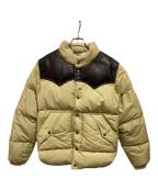 Schott×Ron Hermanショット×ロンハーマン）の古着「別注 レザーダウンジャケット」｜ベージュ