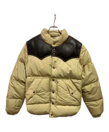 Schott×Ron Herman（ショット×ロンハーマン）の古着「別注 レザーダウンジャケット」｜ベージュ
